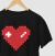 Camiseta Coração Gamer