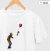Camiseta Algodão Peruano Balão de Coração Zumbi