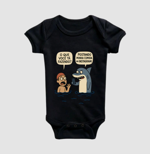 Body Infantil Tubarão Foodgram