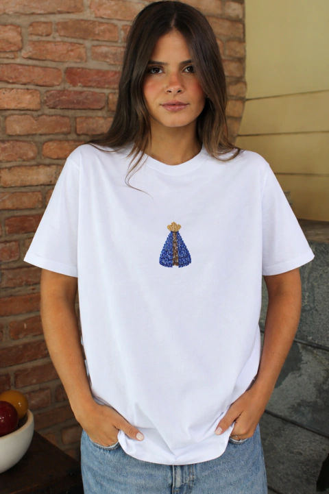 Camisa Tshirt Cristã Nossa Senhora Aparecida (PRÉ-VENDA - leia a legenda com atenção) envio 19/10 - 2° lote