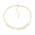 Choker dourada Cartier com extensor, destacando seu design elegante e moderno.