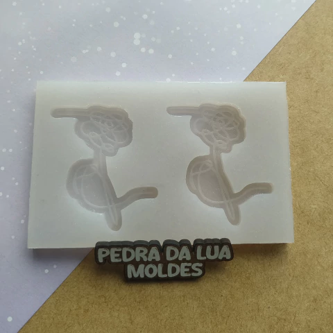 Assinatura Love Youself BTS | Molde de silicone 2 cavidades de 5cm - comprar online