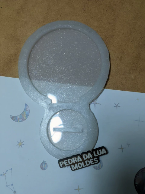 Mini Quadro/Display Redondo 8,5cm - 2 cavidades | Molde de silicone - comprar online