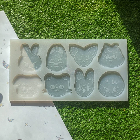 Mascotes Skzoo Stray Kids 5/6cm - 8 cavidades | Molde de silicone - comprar online