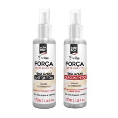 Natuhair Força e Crescimento Kit Tônicos Antiqueda e Crescimento Máximo - 2 Itens