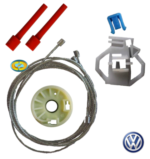 CD9296 Kit Reparo Máquina Vidro Elétrico VW Polo Classic 4 Portas 1995 a 2002 Traseiro Esquerdo - comprar online