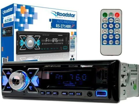 CD6382 Auto Rádio FM RS2714BR Plus 12V Roadstar - comprar online