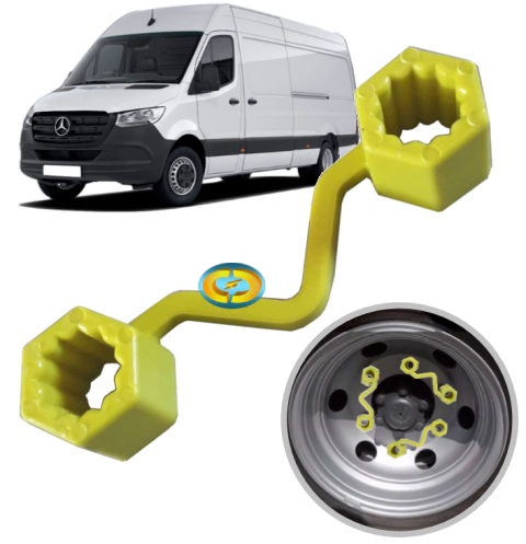 CD1034 Trava Roda 2X19 2 Parafusos Porca 19mm