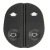 CD1640 Botão Vidro Elétrico Ford Ka 1996 a 2007 Fiesta Courier Duplo - loja online