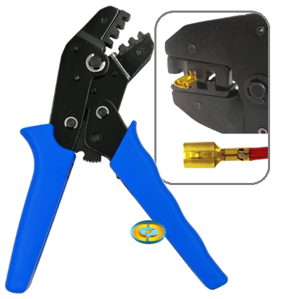 CD8915 Alicate Crimpa Prensa Terminal Encaixe Barril com Catraca - comprar online