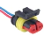 CD1660 Conector 2 Vias Fêmea Plug Selado com Chicote - comprar online
