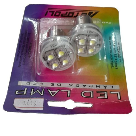 CD3197 Lâmpada 1141 1 Polo 12V Super Branca PY 4 Leds Hi-Power Autopoli Par - comprar online