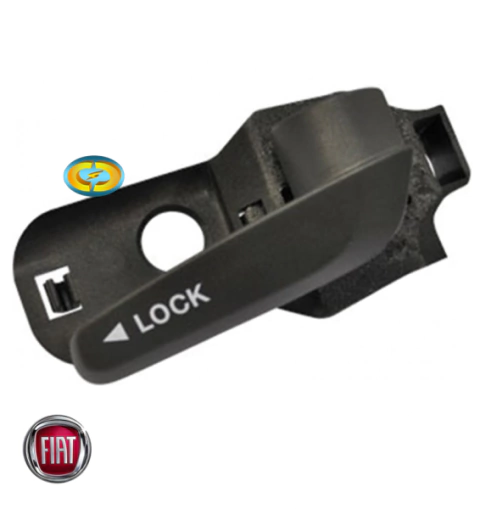 CD2447 Maçaneta Interna Fiat Doblo 2009 a 2016 Preta Porta Dianteira Direita - comprar online