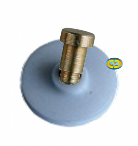 CD9878 Roldana Guia Passa Cabo 35mm Branca com Torre e Rebite - comprar online