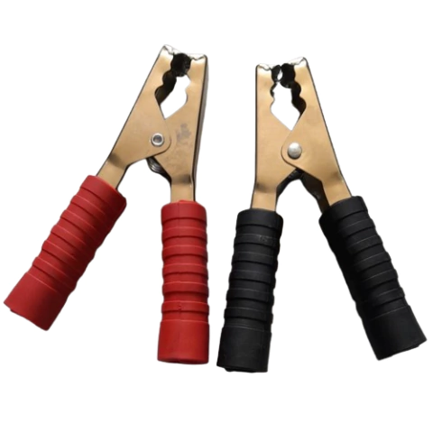 CD3644 Garra Bateria Grande 13,5cm até 300A Capa Preta Vermelha Par - comprar online