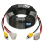 CD6364 Conector RCA Faston Cabo 15 Metros Extensão Câmera Ré Tela Monitor