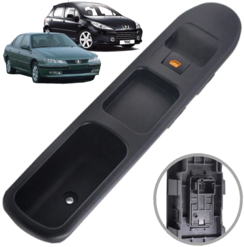 CD2734 Botão Vidro Elétrico Peugeot 307 406 2004 a 2011 Simples - comprar online