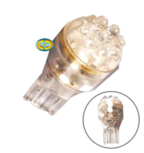CD4557 Lâmpada T15 Pingão Branco 9 Leds 12V 3.5W Lumina Par - comprar online