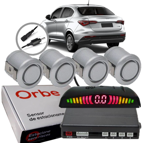 Sensor de Estacionamento 4 Pontos 18mm com Visor Orbe
