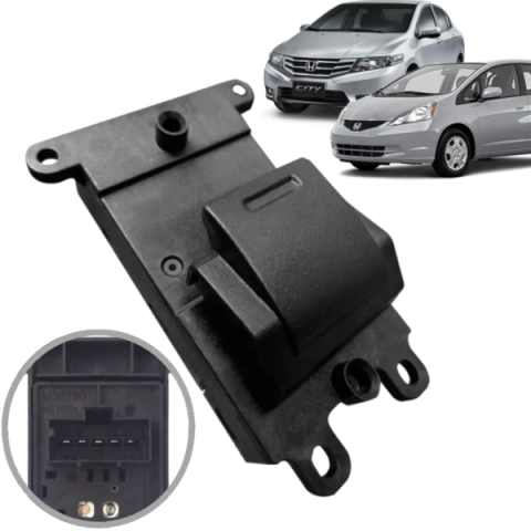 CD1205 Botão Vidro Elétrico Honda City New Fit CRV 2009 a 2015 Simples - comprar online