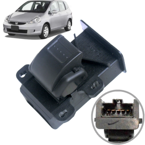CD4607 Botão Vidro Elétrico Honda Fit 2003 a 2008 Simples - comprar online