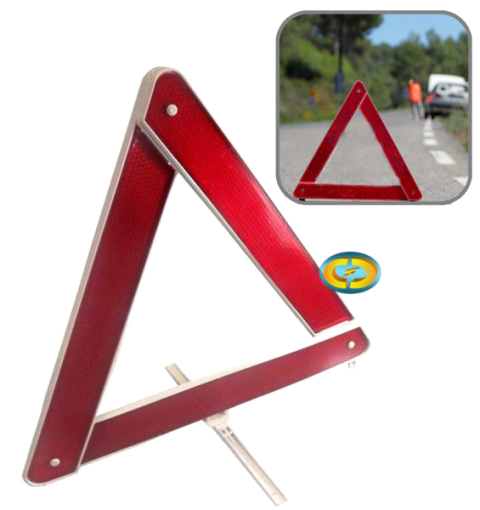 CD3652 Triângulo de Segurança Base Leve Branco