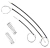 CD7850 Kit Reparo Máquina Vidro Elétrico VW Golf 4 Portas 1998 a 2013 Dianteiro - comprar online