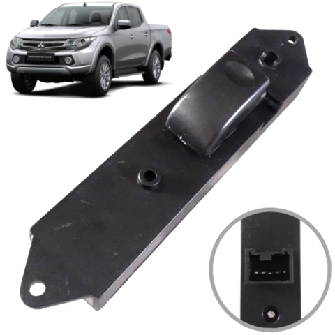 CD8331 Botão Vidro Elétrico Mitsubishi L200 Sport Outdoor Pajero Simples - comprar online