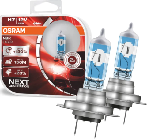 CD9135 Lâmpada Osram H7 12V 55W Farol Night Breaker 150 + Luz Par - comprar online