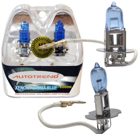 CD8657 Lâmpada AutoTrend H3 12V 55W Farol 6000K Super Branca - comprar online