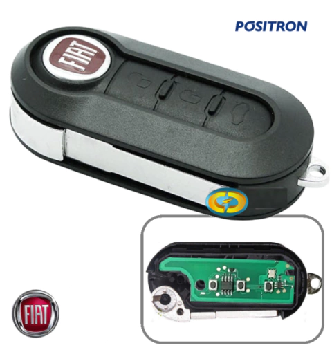 CD3910 Controle Positron 290 293 Chave Canivete Fiat 500 Mobi Palio Punto Bravo - comprar online