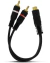 CD9882 Cabo Som Plug Y 2 RCA Macho x 1 RCA Fêmea 20cm Stereo 10 unidades na internet