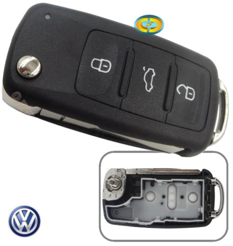 CD4306 Capa Controle Chave Canivete VW Gol G6 Saveiro Voyage Up 2013 a 2018 - comprar online