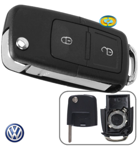 CD4320 Capa Controle Chave Canivete VW Gol Fox Golf Polo 2 Botões - comprar online