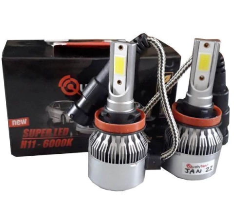 CD5376 Lâmpada Qualyten H11 12V 34W Farol Super Led 6000K Par - comprar online