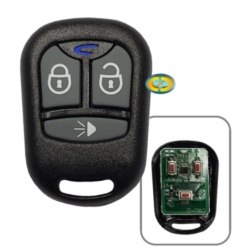 CD4155 Controle HT6P20 Alarme FKS Defender Tech Stetsom Sistec Eclipse WR 3 Botões - comprar online