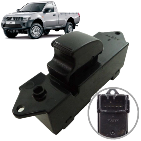 CD2735 Botão Vidro Elétrico Mitsubishi L200 2006 a 2010 Simples - comprar online