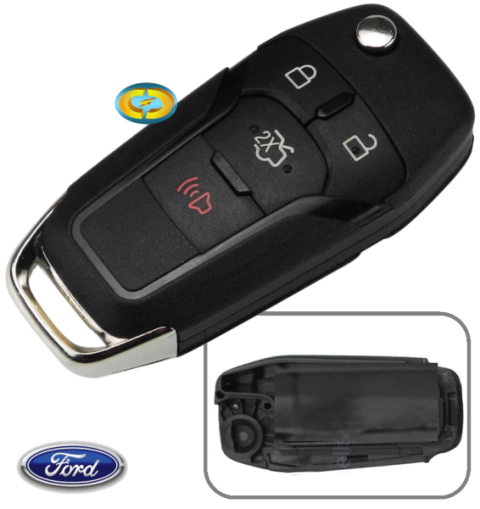 CD2989 Capa Controle Chave Canivete Ford Ká New Fiesta Fusion EcoSport - comprar online