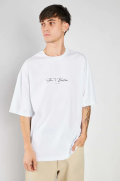 Remera Over BOSTON - Blamck