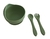 Bowl cerealero + cubiertos silicona - comprar online
