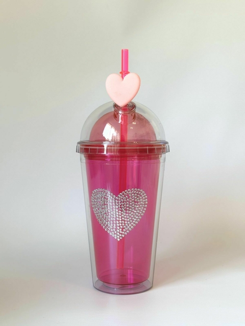 VASO CON SORBETE CORAZON