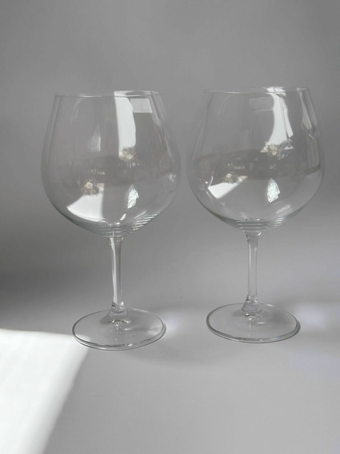 SET X 2 COPAS DE CRISTAL DE BOHEMIA GIN TONIC 820 ML