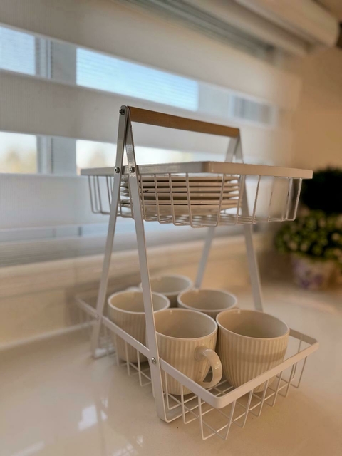 CANASTA ORGANIZADORA BLANCA - comprar online
