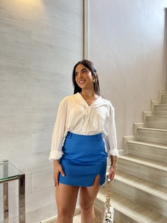 Saia alfaiataria azul - ÁSSYS BRAND
