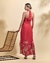 Vestido Midi Linho Com Coqueiro - Corah Brasil