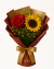 Buquê duo com rosa e girassol - comprar online