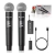 KIT 2 Microfones Sem Fio Dinâmico Recarregável Com Display
