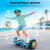 Hoverboard Elétrico Skate Bluetooth LED RGB 7 Polegadas Recarregável Até 100kg - iiGenai Eletrônicos