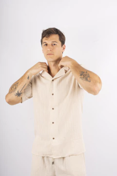 CAMISA LABRADA M/CORTA