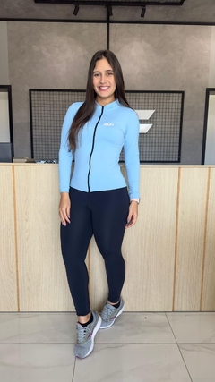 REF: 1255 CARDIGAN MANGA LONGA C/ ZIPER - Fofinha Moda Fitness